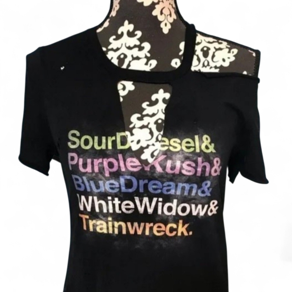 Destructed Weed Tee - Picture 2 of 3